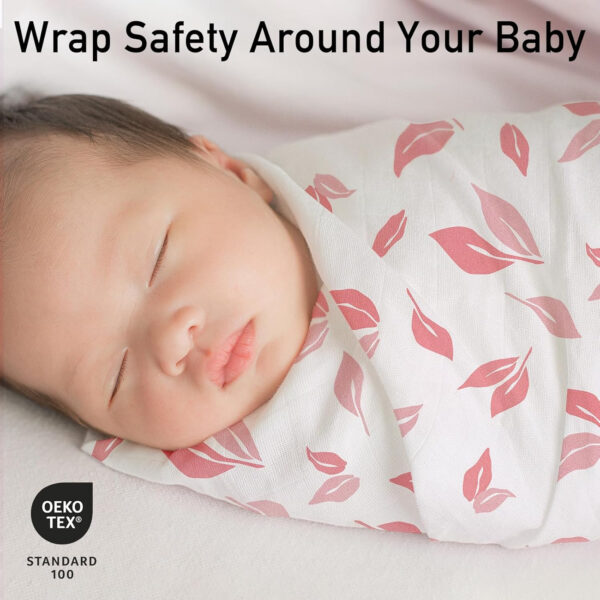 GLLQUEN BABY Receiving Blanket Boy Cotton Muslin Swaddle Blankets Girl Newborn Squares Breathable & Soft Thin Baby Blankets Cloths Double Absorbent Infant Swaddling Wrap - 6 Pack (Sun)