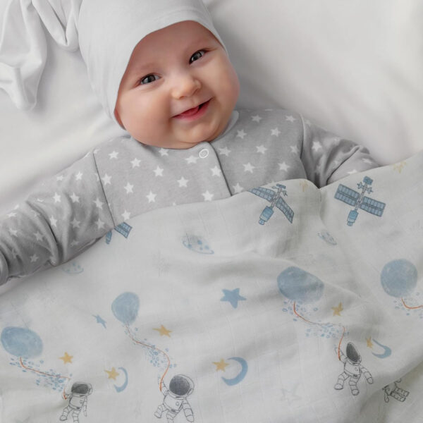 GLLQUEN BABY Receiving Blanket Boy Cotton Muslin Swaddle Blankets Girl Newborn Squares Breathable & Soft Thin Baby Blankets Cloths Double Absorbent Infant Swaddling Wrap - 6 Pack (Sun)