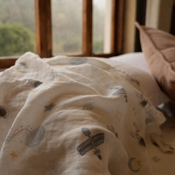 GLLQUEN BABY Receiving Blanket Boy Cotton Muslin Swaddle Blankets Girl Newborn Squares Breathable & Soft Thin Baby Blankets Cloths Double Absorbent Infant Swaddling Wrap - 6 Pack (Sun)