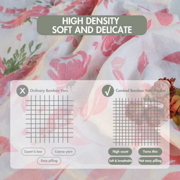 GLLQUEN BABY Receiving Blanket Boy Cotton Muslin Swaddle Blankets Girl Newborn Squares Breathable & Soft Thin Baby Blankets Cloths Double Absorbent Infant Swaddling Wrap - 6 Pack (Sun)