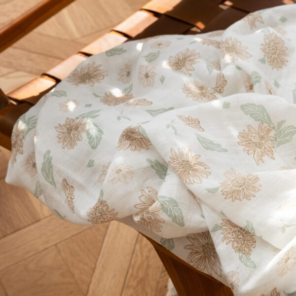 GLLQUEN BABY Receiving Blanket Boy Cotton Muslin Swaddle Blankets Girl Newborn Squares Breathable & Soft Thin Baby Blankets Cloths Double Absorbent Infant Swaddling Wrap - 6 Pack (Sun)