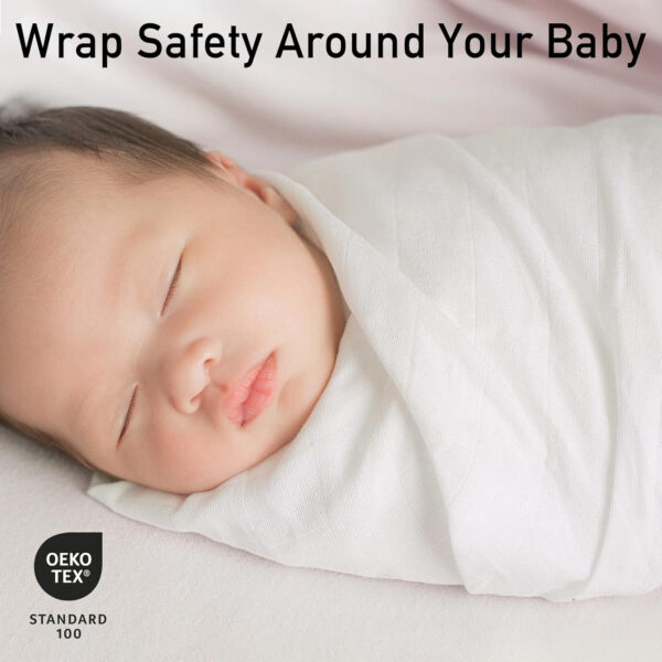 GLLQUEN BABY Receiving Blanket Boy Cotton Muslin Swaddle Blankets Girl Newborn Squares Breathable & Soft Thin Baby Blankets Cloths Double Absorbent Infant Swaddling Wrap - 6 Pack (Sun)