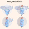 david's kids 100% Cotton 3 Pack Baby Swaddle Wrap for 0-3 Months, Soft Breathable Swaddle Blanket for Newborn Infant, Adjustable Baby Wrap Sleep Sacks for Girls, Newborn Essentials, Floral