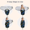 david's kids 100% Cotton 3 Pack Baby Swaddle Wrap for 0-3 Months, Soft Breathable Swaddle Blanket for Newborn Infant, Adjustable Baby Wrap Sleep Sacks for Girls, Newborn Essentials, Floral