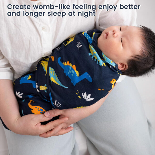 david's kids 100% Cotton 3 Pack Baby Swaddle Wrap for 0-3 Months, Soft Breathable Swaddle Blanket for Newborn Infant, Adjustable Baby Wrap Sleep Sacks for Girls, Newborn Essentials, Floral