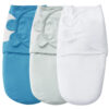 david's kids 100% Cotton 3 Pack Baby Swaddle Wrap for 0-3 Months, Soft Breathable Swaddle Blanket for Newborn Infant, Adjustable Baby Wrap Sleep Sacks for Girls, Newborn Essentials, Floral