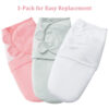 david's kids 100% Cotton 3 Pack Baby Swaddle Wrap for 0-3 Months, Soft Breathable Swaddle Blanket for Newborn Infant, Adjustable Baby Wrap Sleep Sacks for Girls, Newborn Essentials, Floral