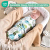 david's kids 100% Cotton 3 Pack Baby Swaddle Wrap for 0-3 Months, Soft Breathable Swaddle Blanket for Newborn Infant, Adjustable Baby Wrap Sleep Sacks for Girls, Newborn Essentials, Floral