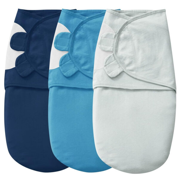 david's kids 100% Cotton 3 Pack Baby Swaddle Wrap for 0-3 Months, Soft Breathable Swaddle Blanket for Newborn Infant, Adjustable Baby Wrap Sleep Sacks for Girls, Newborn Essentials, Floral