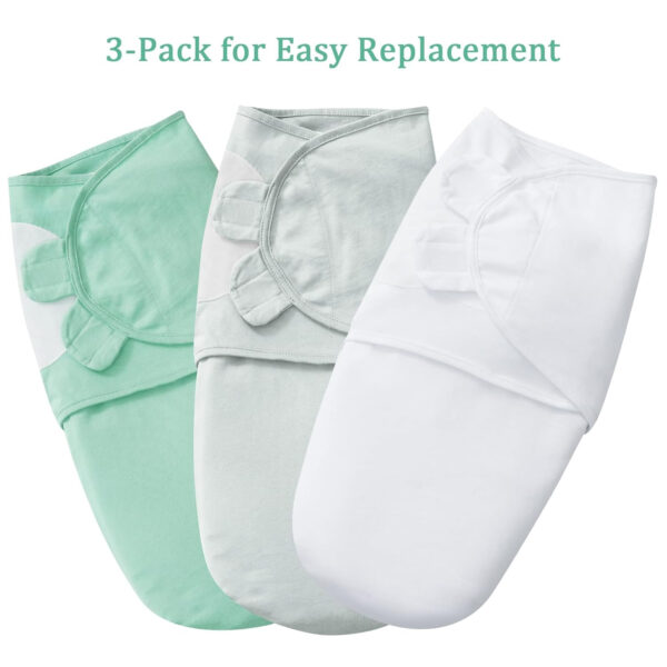 david's kids 100% Cotton 3 Pack Baby Swaddle Wrap for 0-3 Months, Soft Breathable Swaddle Blanket for Newborn Infant, Adjustable Baby Wrap Sleep Sacks for Girls, Newborn Essentials, Floral