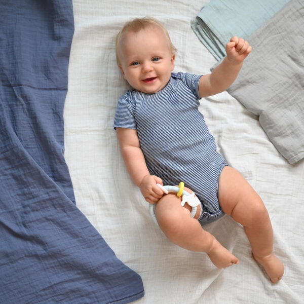 Muslin Swaddle Blankets for Boys and Girls, Soft Cotton Baby Swaddle Blankets for Unisex, 47 X 47 inches Muslin Swaddles, 4 Pack Leaves & Warmth Colors