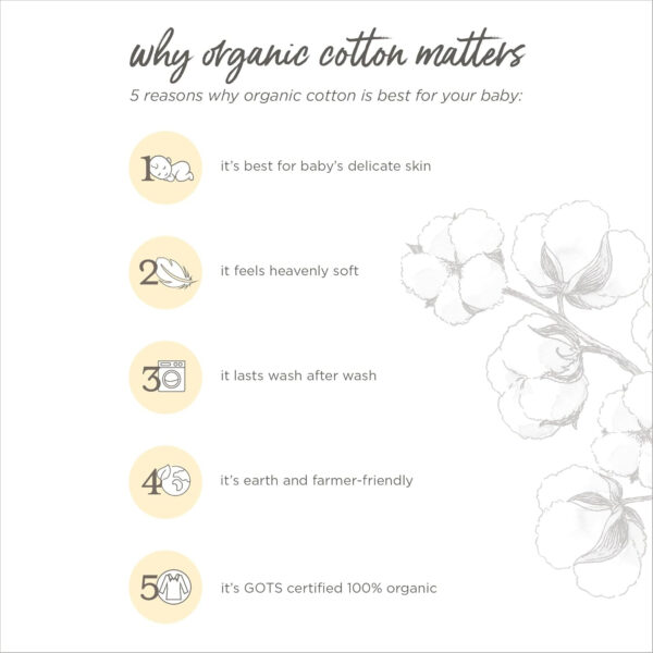 Burt's Bees Baby Infant Receiving Blankets, Made with 100% Organic Cotton, Stretchy and Soft Honey Bee Newborn Swaddle Blanket - Size 29 x 29 Inches - 2 Pack Set