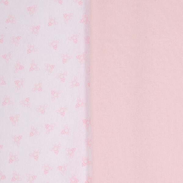 Burt's Bees Baby Infant Receiving Blankets, Made with 100% Organic Cotton, Stretchy and Soft Honey Bee Newborn Swaddle Blanket - Size 29 x 29 Inches - 2 Pack Set