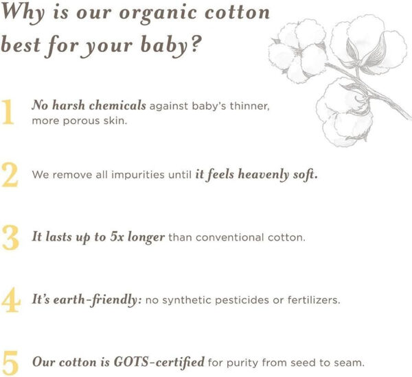 Burt's Bees Baby Infant Receiving Blankets, Made with 100% Organic Cotton, Stretchy and Soft Honey Bee Newborn Swaddle Blanket - Size 29 x 29 Inches - 2 Pack Set