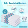 688b942e4db98afcf34a39a09d9684830cc53400af25e0abb7571.jpg Elaine Karen 6 Pack Flannel Unisex Hospital Receiving Blankets - 100% Cotton, for Girl or boy, Newborn Swaddle Wrap Baby Blanket Throw, Soft, Warm, Cozy, Infant for Crib, Stroller, 30x40