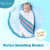 688b943aa1eb2c1aff789fa23857bf0b553bef4b203040f25760a.jpg Elaine Karen 6 Pack Flannel Unisex Hospital Receiving Blankets - 100% Cotton, for Girl or boy, Newborn Swaddle Wrap Baby Blanket Throw, Soft, Warm, Cozy, Infant for Crib, Stroller, 30x40