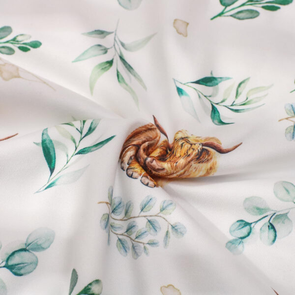 Ylsteed Baby Swaddle Blanket and Headband Set, Newborn Receiving Blanket Swaddle Wrap for Girls and Boys, Swaddling Blankets Neutral for Newborn， Soft and Skin-Friendly 32 * 32 inches (Blue Leaves)