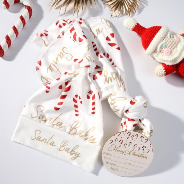 Ylsteed Baby Swaddle Blanket and Headband Set, Newborn Receiving Blanket Swaddle Wrap for Girls and Boys, Swaddling Blankets Neutral for Newborn， Soft and Skin-Friendly 32 * 32 inches (Blue Leaves)