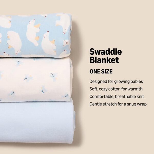 Amazon Essentials x Sofia Grainge Unisex Babies' Swaddle Blanket, Pack of 3