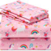 688b9cd68d4f28e2302d8b82a41a13f0ff6395a479d3f4423aa92.jpg Joiedomi Kids Twin Sheet Set Unicorn - 3 Piece Soft Microfiber Bed Sheets - Deep Pocket Wrinkle Free, Cozy Toddler Bedding Set, Fade Resistant Breathable for Boys Girls Teens
