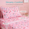 688b9ce4519ada431c534e4d0ef976b8d1ecc42e55a9307addf4f.jpg Joiedomi Kids Twin Sheet Set Unicorn - 3 Piece Soft Microfiber Bed Sheets - Deep Pocket Wrinkle Free, Cozy Toddler Bedding Set, Fade Resistant Breathable for Boys Girls Teens
