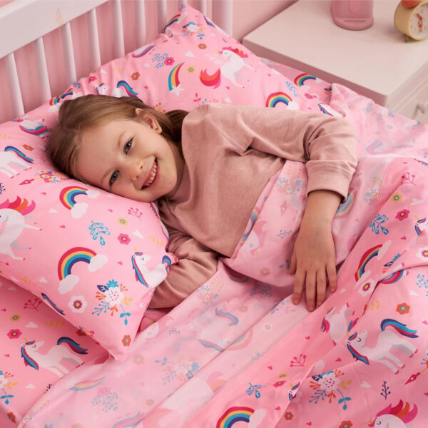 688b9ce5b434e0ac03b97de3495458438376fe5e12ad79ecaa243.jpg Joiedomi Kids Twin Sheet Set Unicorn - 3 Piece Soft Microfiber Bed Sheets - Deep Pocket Wrinkle Free, Cozy Toddler Bedding Set, Fade Resistant Breathable for Boys Girls Teens