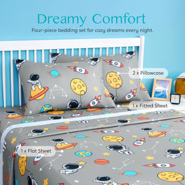 688b9d168a5478ae8e396d61e14586d8f5853c17400a2a0c0d8d1.jpg Joiedomi Kids Twin Sheet Set Unicorn - 3 Piece Soft Microfiber Bed Sheets - Deep Pocket Wrinkle Free, Cozy Toddler Bedding Set, Fade Resistant Breathable for Boys Girls Teens