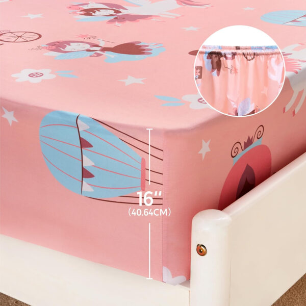 688b9d25c95441a38a3d1642fc85272c85d3c1c7a78d3a9ec9a32.jpg Joiedomi Kids Twin Sheet Set Unicorn - 3 Piece Soft Microfiber Bed Sheets - Deep Pocket Wrinkle Free, Cozy Toddler Bedding Set, Fade Resistant Breathable for Boys Girls Teens