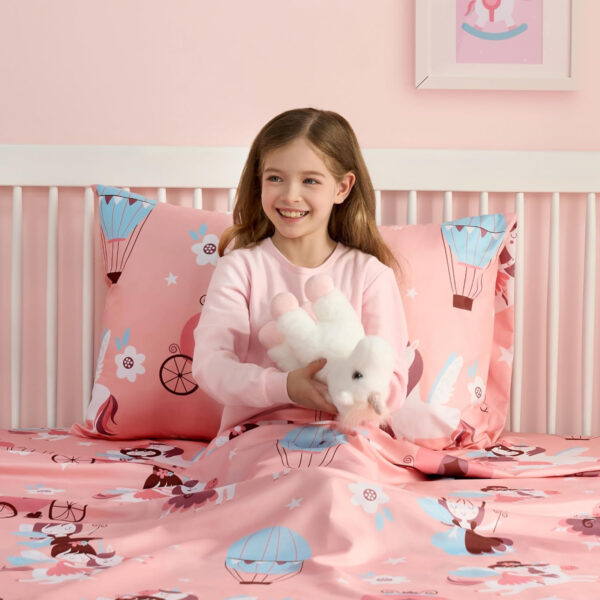 688b9d29a74998d3d8a49f2eda756ca53b418da9475b6d28bec7f.jpg Joiedomi Kids Twin Sheet Set Unicorn - 3 Piece Soft Microfiber Bed Sheets - Deep Pocket Wrinkle Free, Cozy Toddler Bedding Set, Fade Resistant Breathable for Boys Girls Teens