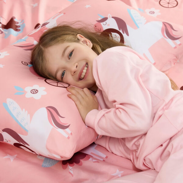 688b9d3beb5c8bf219c6a9ceb9a4c0cd1c8342f227a4b16e0bcd1.jpg Joiedomi Kids Twin Sheet Set Unicorn - 3 Piece Soft Microfiber Bed Sheets - Deep Pocket Wrinkle Free, Cozy Toddler Bedding Set, Fade Resistant Breathable for Boys Girls Teens