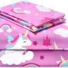 688b9d4c853cf6ae97d913fe9271de21d6c4856953543c4c0fcdc.jpg Joiedomi Kids Twin Sheet Set Unicorn - 3 Piece Soft Microfiber Bed Sheets - Deep Pocket Wrinkle Free, Cozy Toddler Bedding Set, Fade Resistant Breathable for Boys Girls Teens