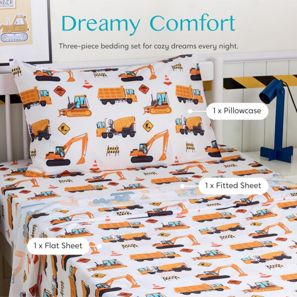 688b9d6024e7fc1439f2ee57f682661e317e3a79e7fcdce87cfb9.jpg Joiedomi Kids Twin Sheet Set Unicorn - 3 Piece Soft Microfiber Bed Sheets - Deep Pocket Wrinkle Free, Cozy Toddler Bedding Set, Fade Resistant Breathable for Boys Girls Teens