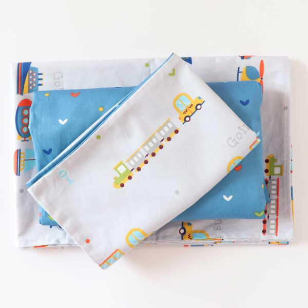 688b9d819bfd580102e6b788c120110ce181a9abfdda692688a7c.jpg 100% Cotton Crib Bedding Set for Baby Boys Girls,3 Pcs Baby Bed Linen Include Duvet Cover,Fitted Sheet,Pillowcase,Nursery Decoration,No Filler(Pink)