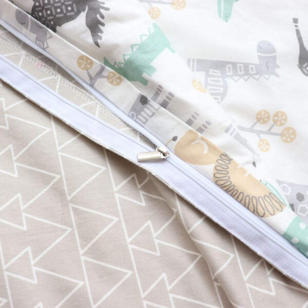 688b9d8ac22a3ab79dfe2cce106d5bb7a7b78cec8e6f278a89b89.jpg 100% Cotton Crib Bedding Set for Baby Boys Girls,3 Pcs Baby Bed Linen Include Duvet Cover,Fitted Sheet,Pillowcase,Nursery Decoration,No Filler(Pink)