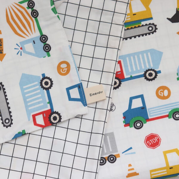 688b9d95117ef87941e099766817a98a7fb7fb26ecf87fa07fdf5.jpg 100% Cotton Crib Bedding Set for Baby Boys Girls,3 Pcs Baby Bed Linen Include Duvet Cover,Fitted Sheet,Pillowcase,Nursery Decoration,No Filler(Pink)