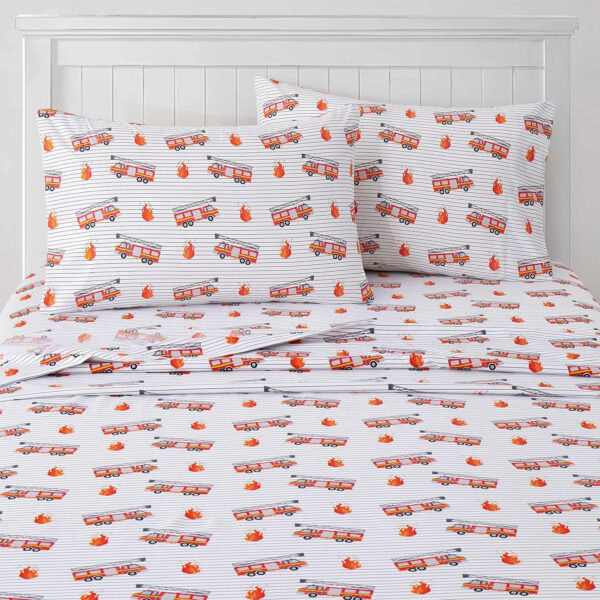 1500 Supreme Kids Bed Sheet Collection - Twin Sheets Bed Sheets Kids Bedding Sets for Girls Boys Toddlers with Fitted, Flat, and Pillowcase, Twin, Summer Fun Pink