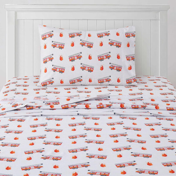 1500 Supreme Kids Bed Sheet Collection - Twin Sheets Bed Sheets Kids Bedding Sets for Girls Boys Toddlers with Fitted, Flat, and Pillowcase, Twin, Summer Fun Pink