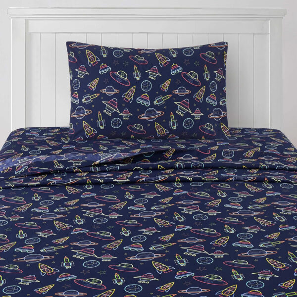 1500 Supreme Kids Bed Sheet Collection - Twin Sheets Bed Sheets Kids Bedding Sets for Girls Boys Toddlers with Fitted, Flat, and Pillowcase, Twin, Summer Fun Pink