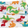 688b9ebe759e23a23075a4220cada8cbce730d57249a4cd3cc5e2.jpg Linen Plus Sheet Set for Kids/Teens Dinosaur Jurassic White Orange Blue Red Green Yellow Flat Sheet Fitted Sheet and Pillow Cases Full Size New