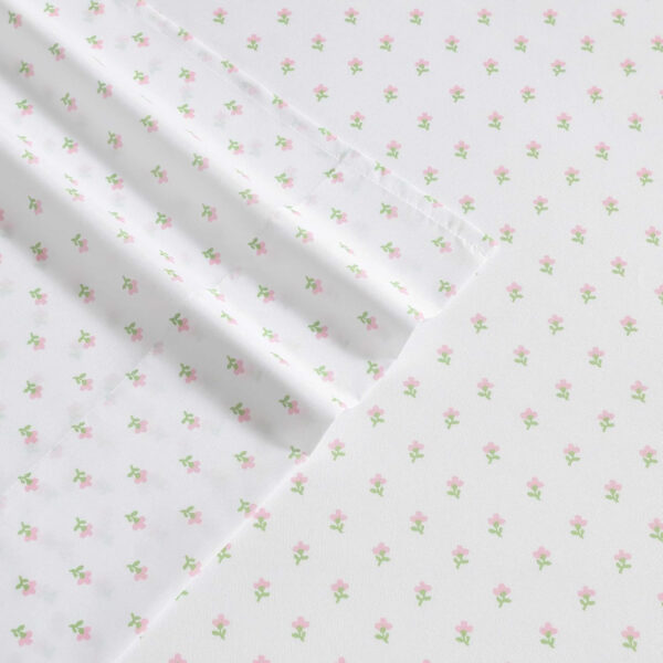 Laura Ashley - Kids Sheet Set, Ultra-Soft & Breathable Toddler Bedding with Matching Pillowcases, Wrinkle-Resistant, Ideal Boy Room Essentials (Wood Violet Green, Twin)