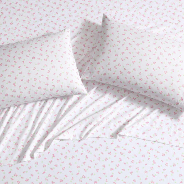 Laura Ashley - Kids Sheet Set, Ultra-Soft & Breathable Toddler Bedding with Matching Pillowcases, Wrinkle-Resistant, Ideal Boy Room Essentials (Wood Violet Green, Twin)