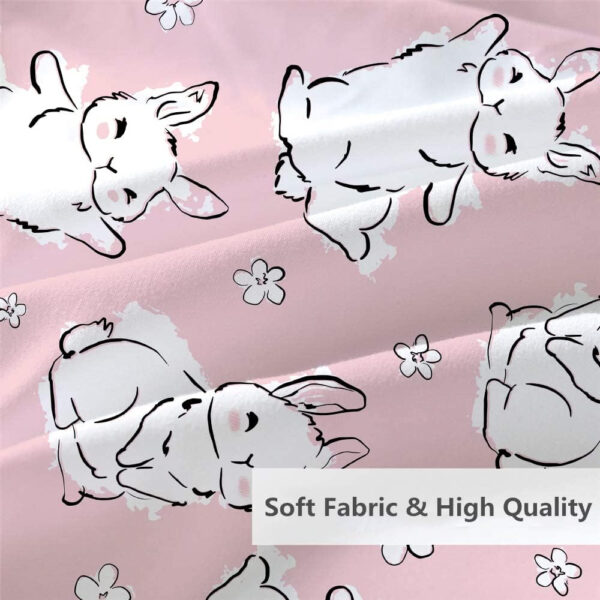 Unicorn Fitted Sheet Set Twin Size Pink Flower Rainbow Bedding Set for Girls Cute Star Multi-Colour Sheet Microfiber Kids Twin Sheets with 1 Pillowcases Girls Sheets