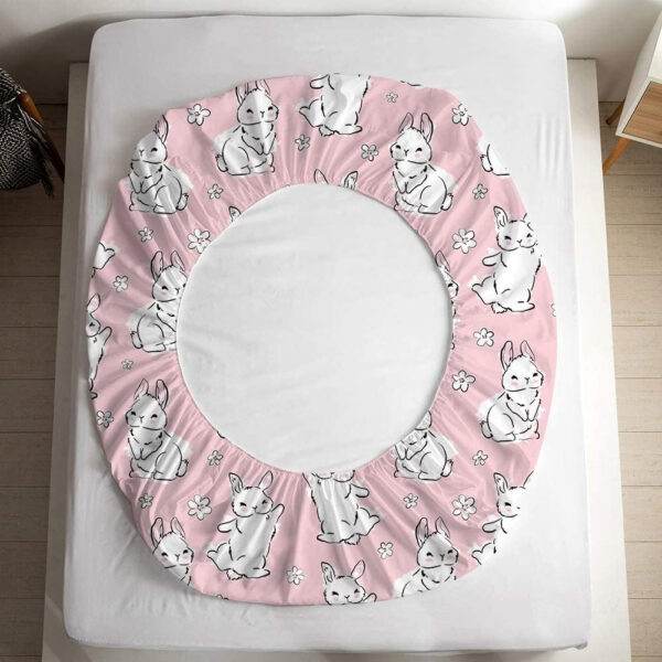 Unicorn Fitted Sheet Set Twin Size Pink Flower Rainbow Bedding Set for Girls Cute Star Multi-Colour Sheet Microfiber Kids Twin Sheets with 1 Pillowcases Girls Sheets