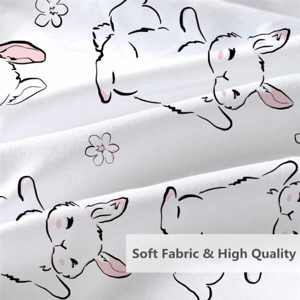 Unicorn Fitted Sheet Set Twin Size Pink Flower Rainbow Bedding Set for Girls Cute Star Multi-Colour Sheet Microfiber Kids Twin Sheets with 1 Pillowcases Girls Sheets