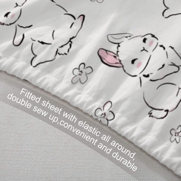 Unicorn Fitted Sheet Set Twin Size Pink Flower Rainbow Bedding Set for Girls Cute Star Multi-Colour Sheet Microfiber Kids Twin Sheets with 1 Pillowcases Girls Sheets