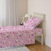 Bed Sheets for Kids Girls, Soft Microfiber Twin Sheets Set 3 Piece Deep Pocket Bed Sheet Set, Breathable Sheet Sets Twin Size Bed Pink Unicorn Printed