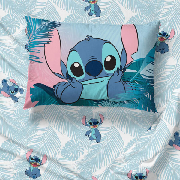 Jay Franco Disney Lilo & Stitch Floral Fun Queen Sheet Set - 4 Piece Set Super Soft and Cozy Kid’s Bedding - Fade Resistant Microfiber Sheets (Official Disney Product)