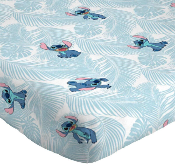 Jay Franco Disney Lilo & Stitch Floral Fun Queen Sheet Set - 4 Piece Set Super Soft and Cozy Kid’s Bedding - Fade Resistant Microfiber Sheets (Official Disney Product)