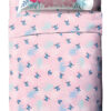 Jay Franco Disney Lilo & Stitch Floral Fun Queen Sheet Set - 4 Piece Set Super Soft and Cozy Kid’s Bedding - Fade Resistant Microfiber Sheets (Official Disney Product)