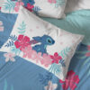 Jay Franco Disney Lilo & Stitch Floral Fun Queen Sheet Set - 4 Piece Set Super Soft and Cozy Kid’s Bedding - Fade Resistant Microfiber Sheets (Official Disney Product)
